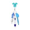 6-In-1 Multifunction Retractable Ball Pen Set Flashlight Foldable Scissors Ballpoint Pen Keychain Nurse Pens Permanent Marker