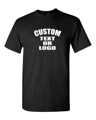 Vlastní personalizované tričko - Přidejte vlastní text nebo logo - Krátký rukáv 50/50 Unisex tričko