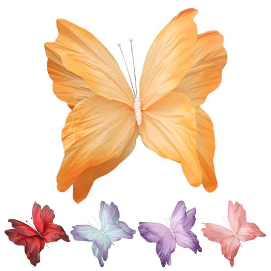 Jättefjäril Festdekoration Stor Konstgjord Pappersfjäril för Bröllopsfest Bankett Hem Trädgård Bakgrundsdekor