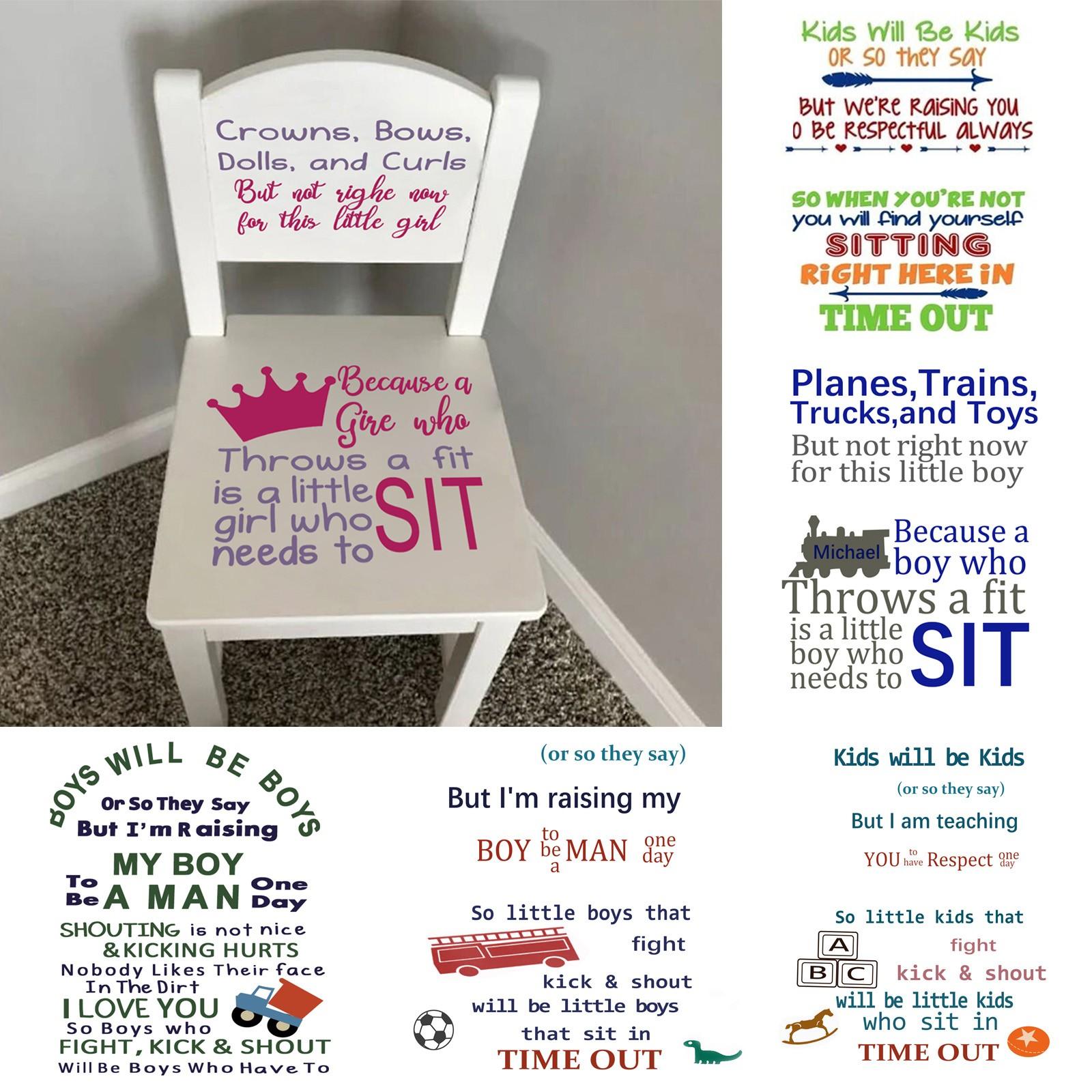 

Творческая личность, английские буквы, украшение для дома, наклейки на стул