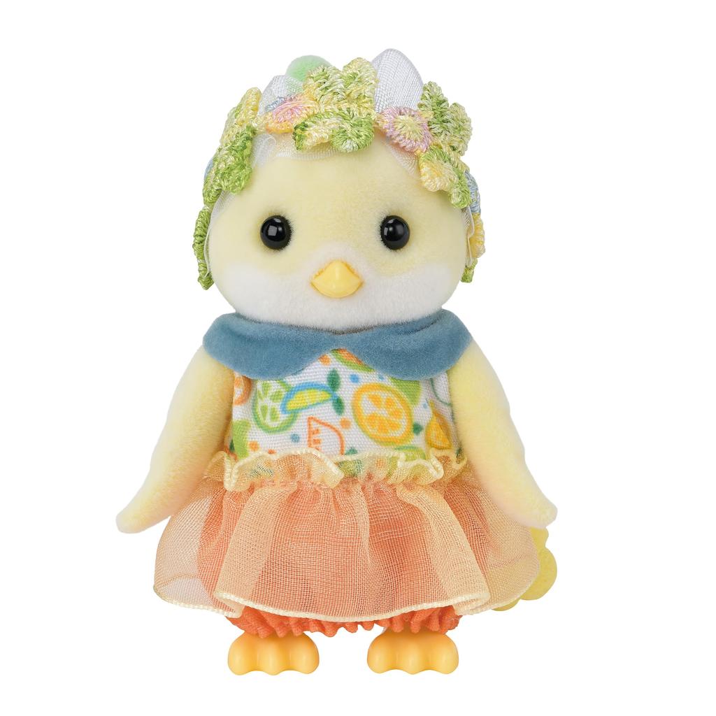 Sylvanian Families Dolls [Citrus Bird Family] FS-62 ST Mark Certified, Ages 3 and Up, Toy Dollhouse, Sylvanian Families, Epoch
