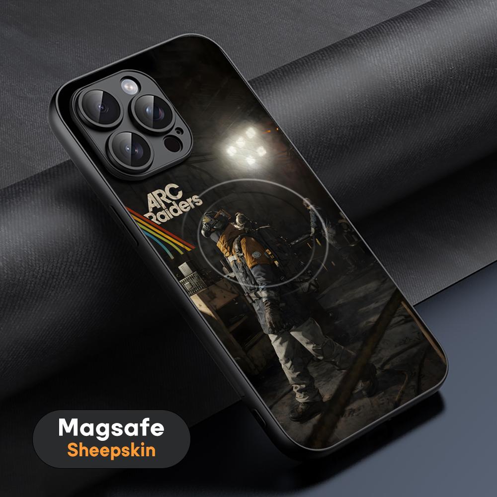 

Game Fashion Arc Raiders Phone Case For iPhone 17 16 15 14 13 12 11 Plus Pro Max High-end Luxury Magsafe Sheepskin iPhone 12 Pro