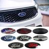 For Logo Kuga Transit Ecosport Fiesta Mk7 Focus Ranger Mondeo Edge 14.5x5.8cm Car Front Hood Badge Rear Sticker Decoration AQ5
