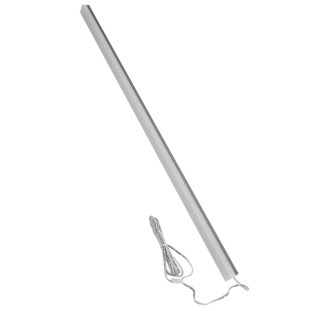 LED Under Cabinet Lamp Long Strip 18mm Wood Laminate Light for Bookcase Closet Warm Light DC12V