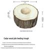 Golden Bear Hamster Tunnel: Fir Wood Tree Stump Toy for Hiding, Teeth Grinding, and Boredom Relief