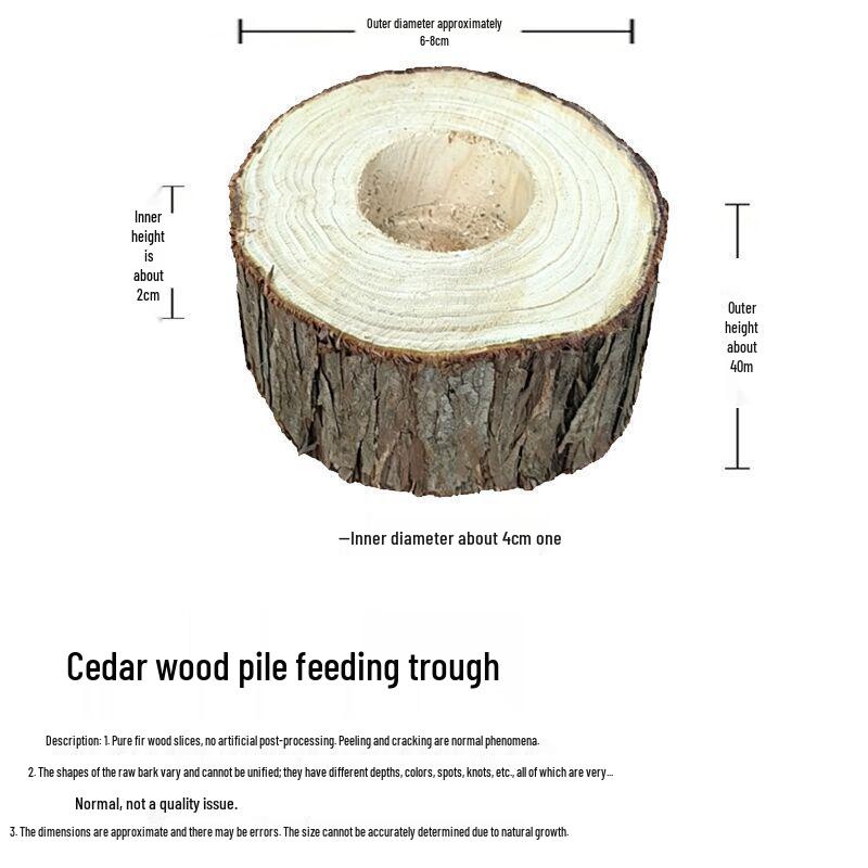 Golden Bear Hamster Tunnel: Fir Wood Tree Stump Toy for Hiding, Teeth Grinding, and Boredom Relief