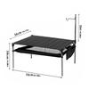 Camping Aluminum Alloy Table Outdoor Compact Folding Table with Light Pole Collapsible Picnic Table for Backyards Party Hiking