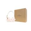New COACH Swinger Cow Leather Mahjong Shoulder Bag Handbag Women's Pink White C3936-B4HA