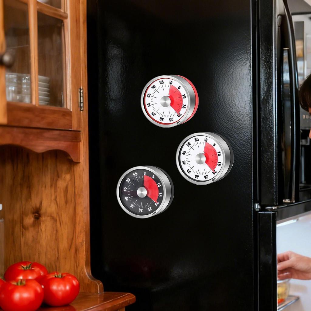 Kitchen Timers for Cooking Mechanical Kitchen Cooking Timer Magnetic Countdown Timepiece with No Batteries Required for Meal