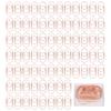 100pcs Rose Gold Star Paper Clips Slip Resistance Rust Prevention Cute Paper Clips for Office School