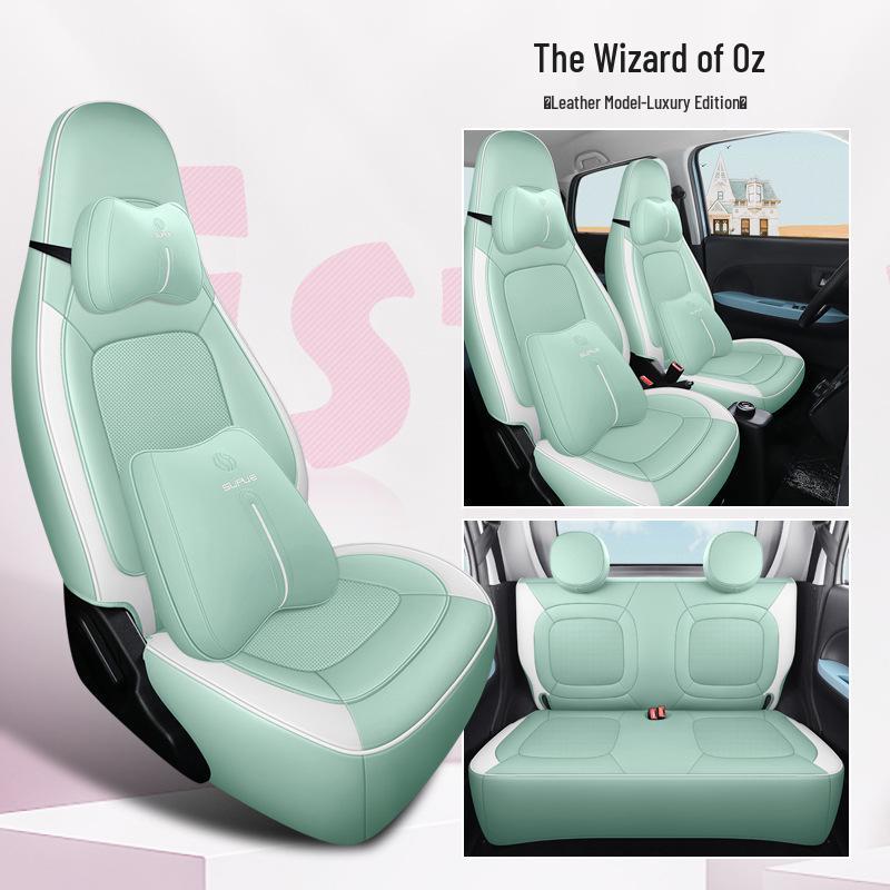 DJGY Lingbao BOX Leather Sports Seat Cushion: Stylish, All-Season Car Seat Cover