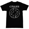 T-shirt con Logo Crass Manica Corta Cotone Nero Donna Uomo Taglia Completa S-5XL BE1501