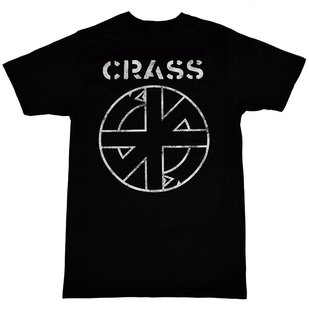 Crass Logo T-Shirt Short Sleeve Cotton Black Women Men Full Size S to 5XL BE1501 S
