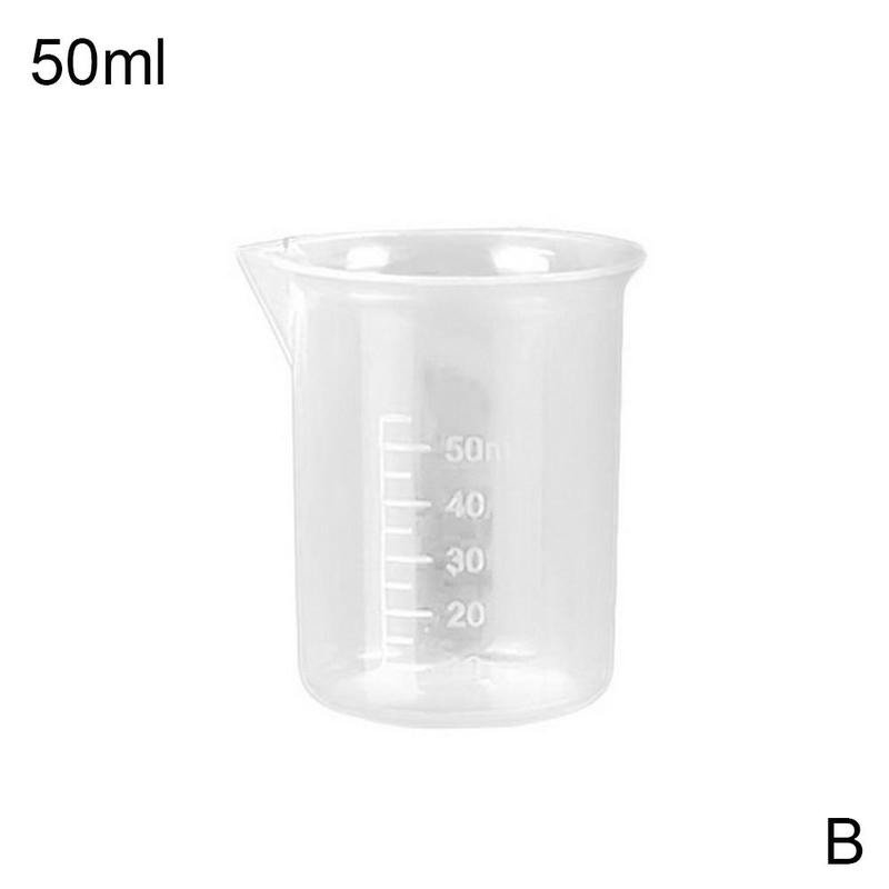 Transparent Scale Plastic Measuring Cup V Shape Mouth Laboratory Beakers Milk Tea Store Measuring Cup Volumetric Beaker Kitchen