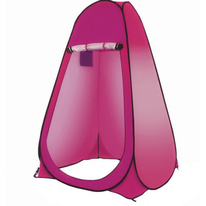 Automatic Pop-Up Camping Shower & Toilet Tent: Single Layer Steel Frame