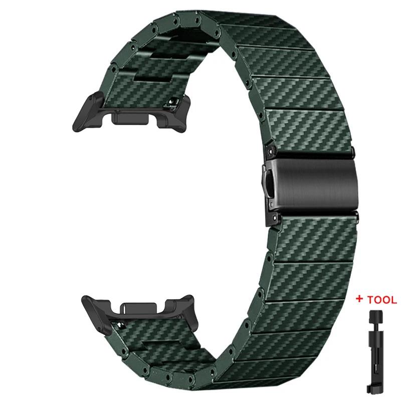 

Ремінець з вуглецевого волокна для Samsung Watch 8 Classic/8 40 мм 44 мм Браслет для Galaxy Watch Ultra 2025 Аксесуари для зап ястя Watch 8 Classic 46mm