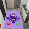 Teletubbies Scooter Adventure Themed Anti-Slip Rugs - Polyester Home Decor, Suitable for Bedrooms, Living Rooms, Doorways, Studios, and Decorations