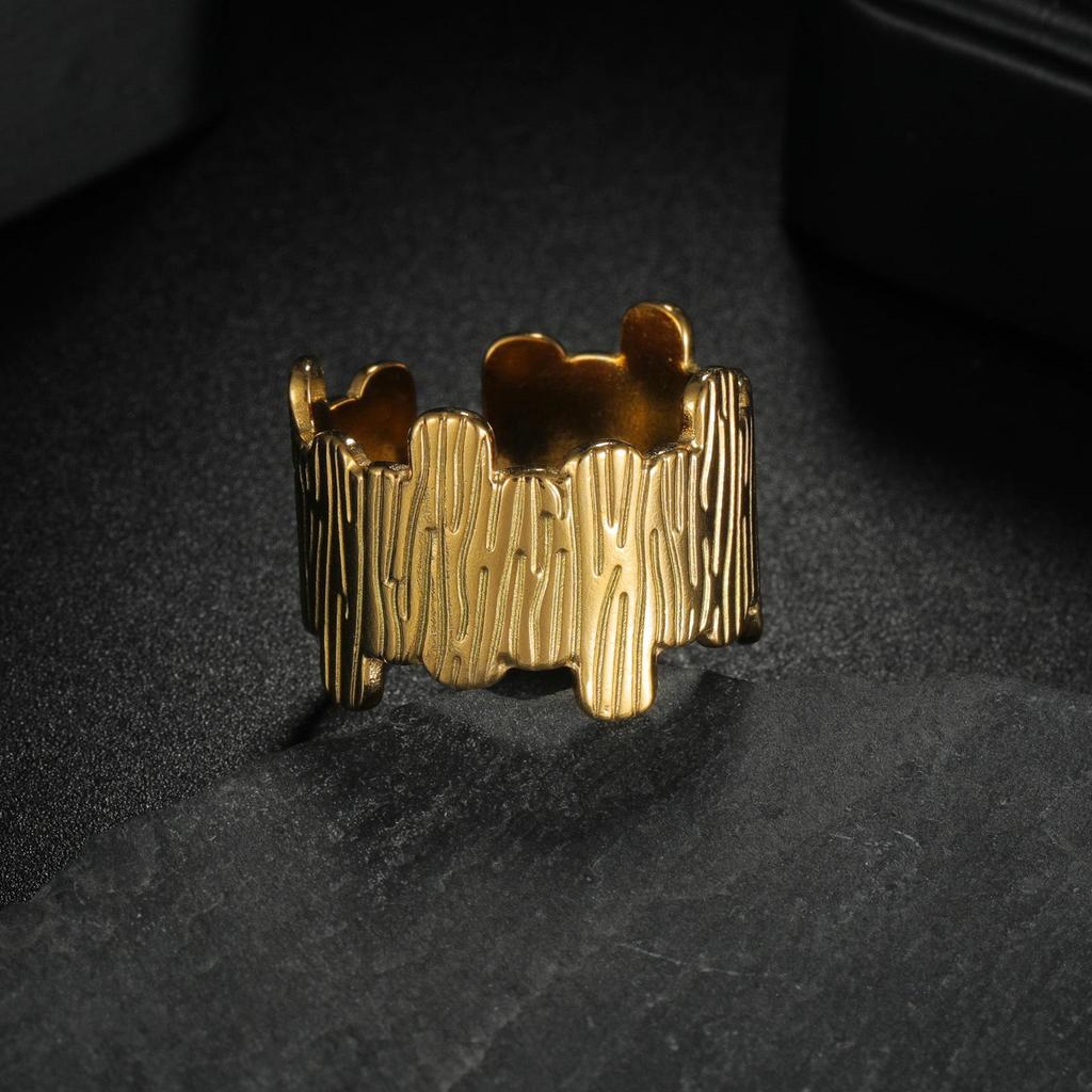 Adjustable Non-Fade Electroplated Couple's Ring