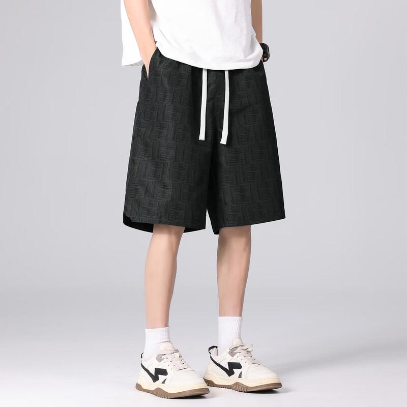 TonLion Men's Loose Fit Straight-Leg Casual Shorts