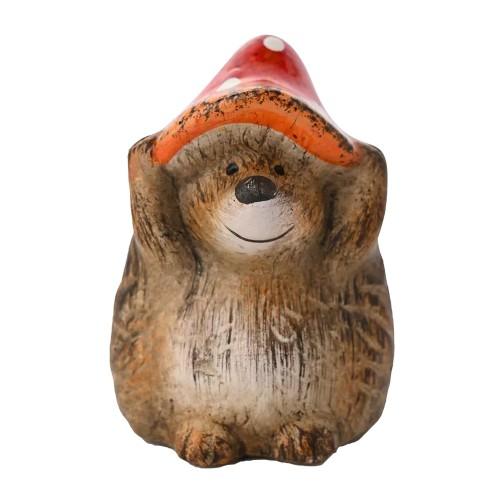 Country Living Hedgehog With Toadstool Hat Ornament