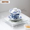 150ml Hovering Dragon Design Gaiwan Boutique Tea Tureen Tea Bowl With Lid Kit Tea Maker Cover Bowl Tea Services Supplies Gift