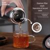 Mingchi Titanium Double-Layer Tea Infuser Thermos Mug