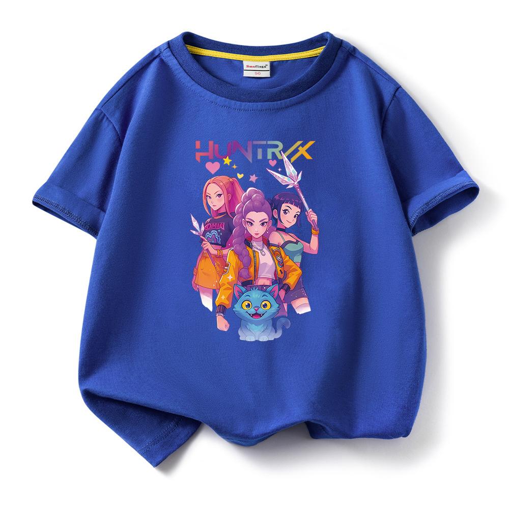 KPop Demon Hunters Children's Cotton Cartoon T-Shirt