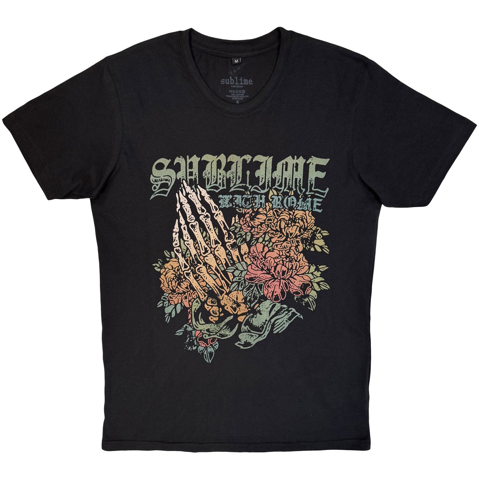 Sublime premium carbon tshirt praying hands black official new L