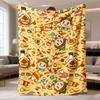 Ultrasoft Cartoon Anime Flannel Blanket | Perfect For Couch, Bed, Office Naps & Outdoor Camping, Tear-Resistant, Allergy-Friendly, Machine Washable, P