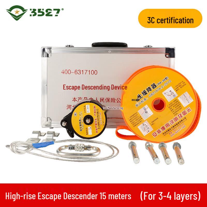 High-Rise Emergency Escape Descender Rope