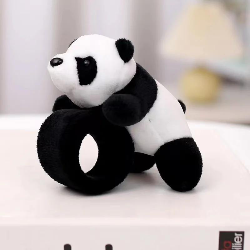 Cute Cartoon Panda Snap Bracelets Panda Girl Hair Band Children's Bracelet Creative Children's Toy Children's Gift