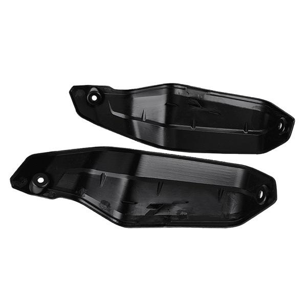 Black ABS Motorcycle Windshield Handguard Cover Set
