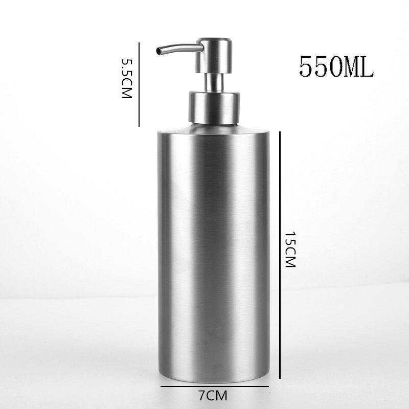 550ml Stainless Steel 304 Dish Wash Soap Liquid Dispenser Bottle