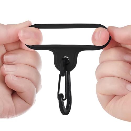 Upgraded Silicone Water Bottle Holder Carabiner for Outdoor Activities, Camping, Hiking, Hydration, Removable, Lightweight, Backpack Belt Compatible,