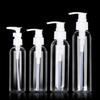 Empty Plastic Shampoo Lotion Pump Bottle Food Grade Safe Leakproof Dispenser for Home Bathroom Travel Use