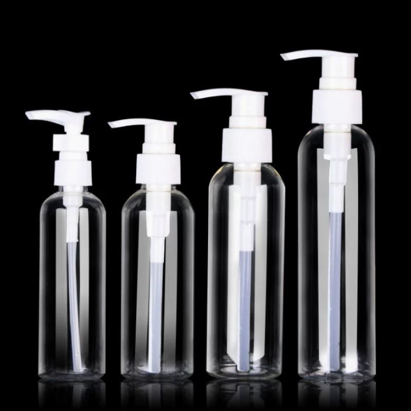 Empty Plastic Shampoo Lotion Pump Bottle Food Grade Safe Leakproof Dispenser for Home Bathroom Travel Use