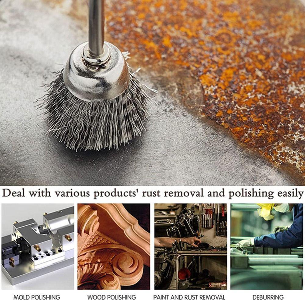 Accessories Electric Rotary Tools Wire Wheel Polishing Grinding Brass Brush Kit Buffing Sanding