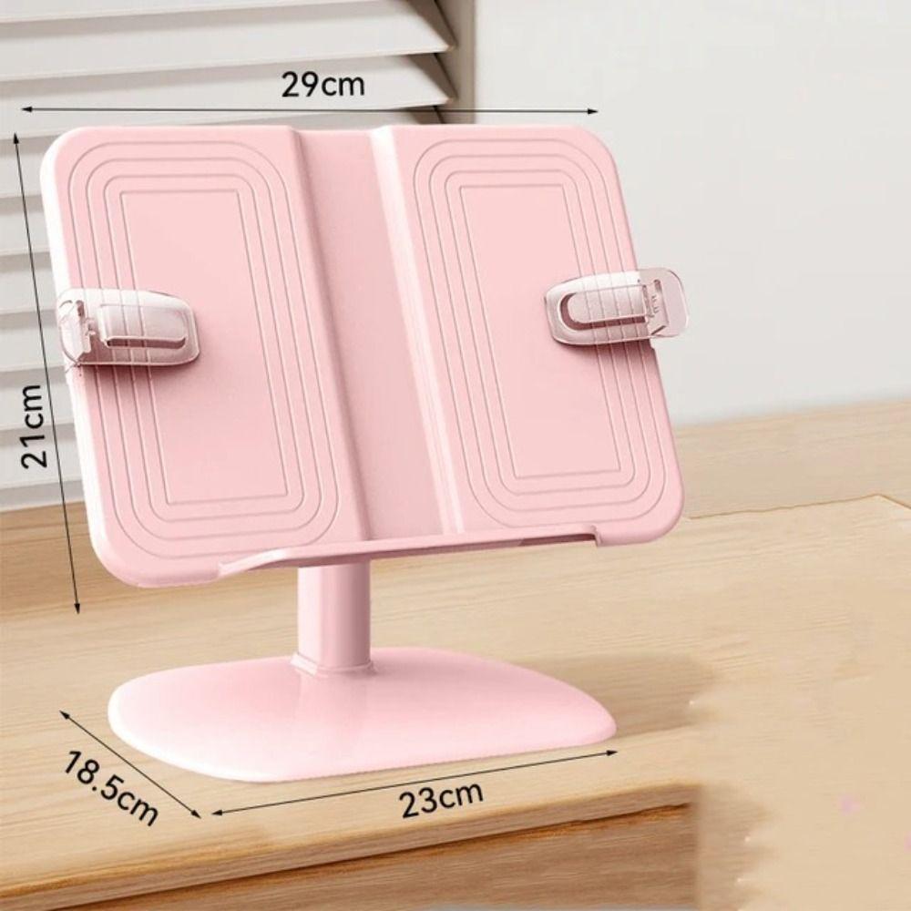 Multifunctional Reading Stand Dual-use Desktop Office Book Holder Stand  Desktop pink