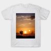 Men Black Print T-shirt Moving Castle No-Cut Transfer Paper Print Cotton Tshirt