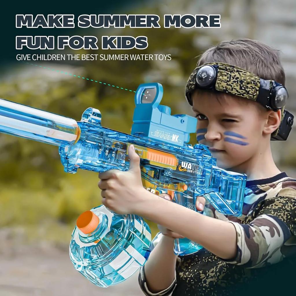 2025 Summer Automatic Electric UMP45 Submachine Water Gun Fights Toy Water Outdoor Beach Swimming Pool Toys Adult Kids