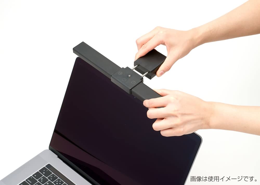 Nakabayashi Digio2 USB LED Light for Laptops with Dimming Function, Black, Z8978