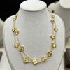 New Arrival Four-leaf Clover 20 Flower Necklace Women's Sweater Chain Fashionelegantcasual Necklace