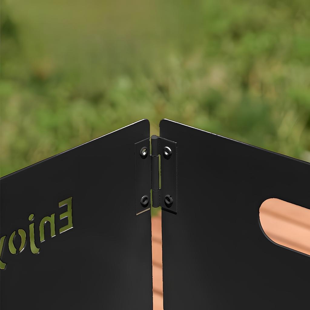 1pc Stove Windscreen - Foldable Camping Stove Windscreen, Outdoor Picnic Stove Windscreen, For Outdoor, Picnic, Cooking