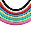 16Inch 6mm Colorful Flat Round Polymer Clay Beads Chip Disk Loose Spacer Necklace Handmade Beads For DIY Jewelry Making Supplies