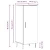 VidaXL Buffet Sonoma Grey 34.5x34x90 Cm Engineered Wood 828562