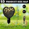 Decorative Garden Stake, Grave Yard Decor Butterfly Acrylic Gift Remembrance Plaque Memorial