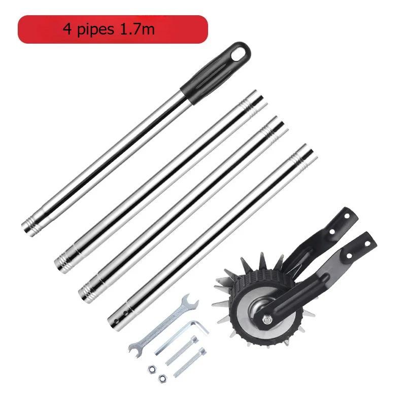 Manual Wheel Rotary Edger Lawn Edger Trimming Grass Weed Edger with Cushion Grip for Garden Sidewalks Driveways and Landscaping