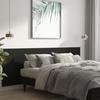 VidaXL Tête de lit murale Noir 240x1,5x80 cm Bois d'ingénierie 811053
