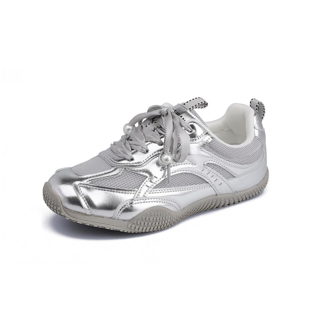 Yuanlitong spring new platform sports shoes women's 2025 breathable retro German training shoes comfortable soft-soled dad shoes