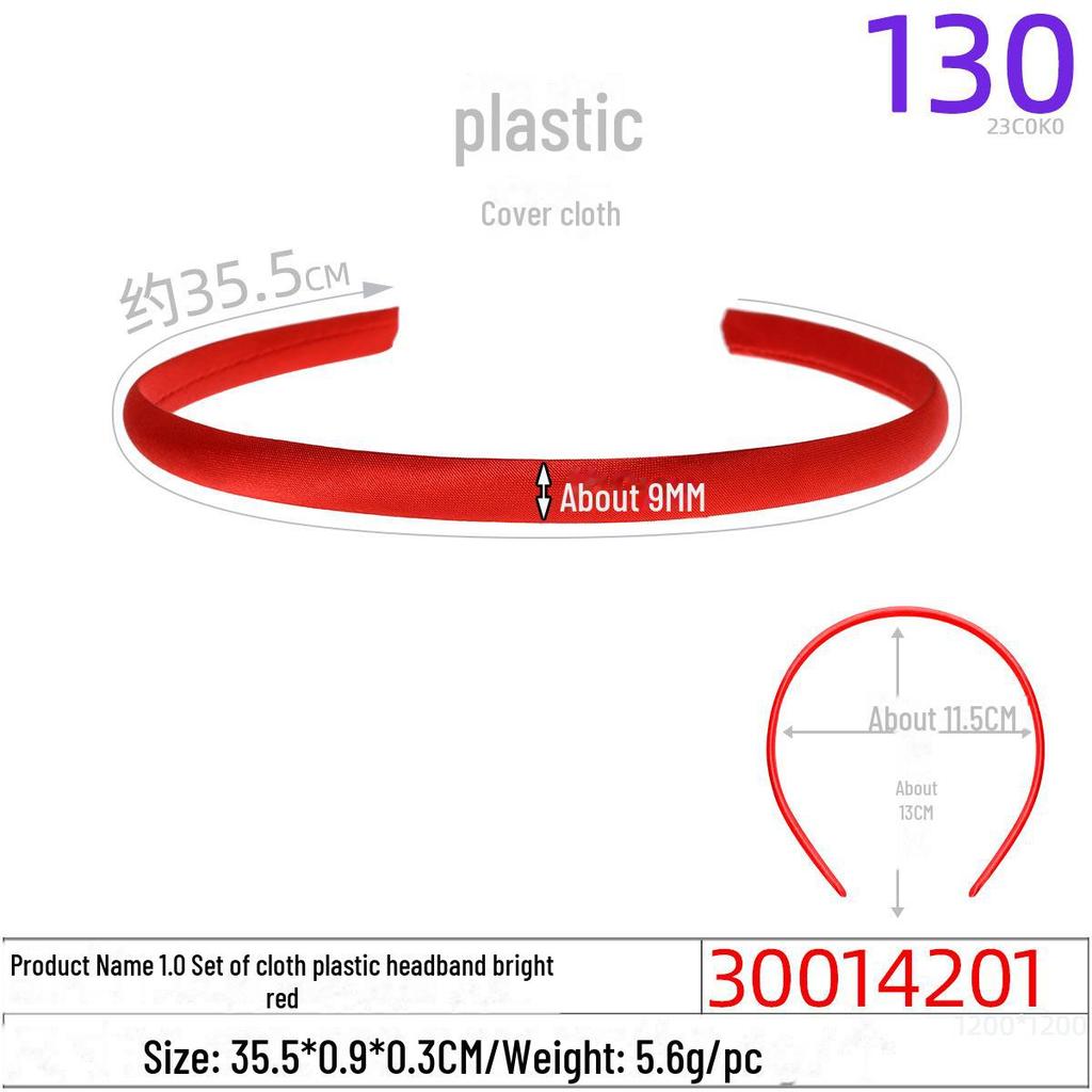 1.0CM Plastic Headband for DIY Hair Accessories